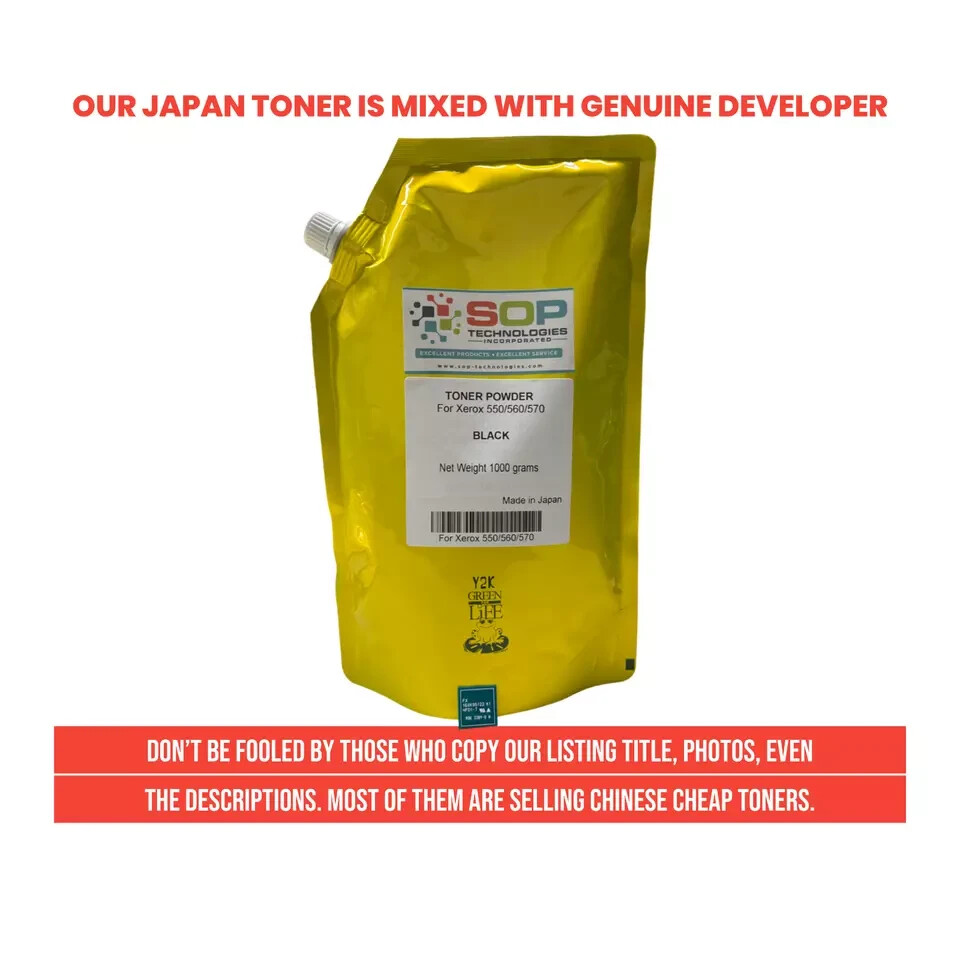 Japan Replacement Toner For Xerox Color 550/560/570 Refill+Chip 1KG/bag Japan