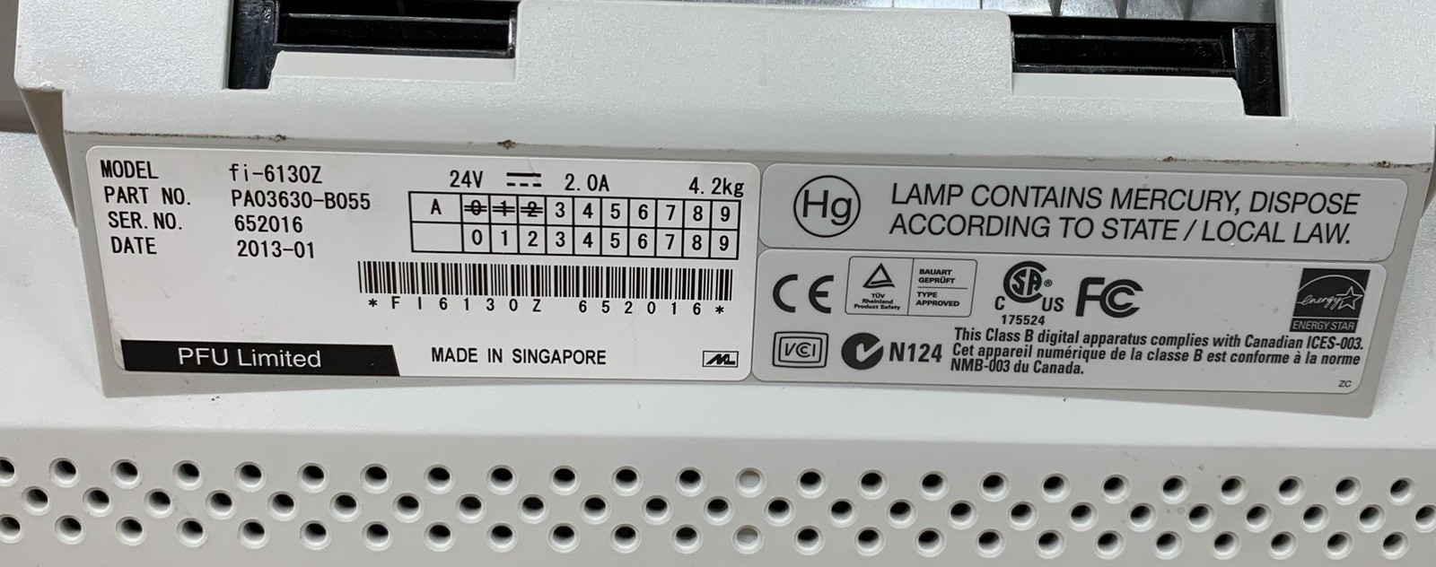 Fujitsu fi-6130Z Duplex Sheet-Fed Document Scanner | Tested