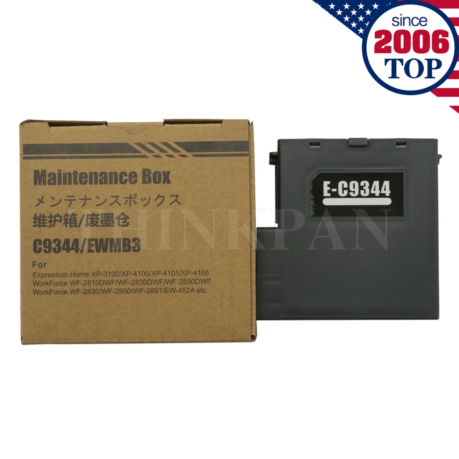 New Epson C9344 Maintenance Box for XP3100 XP4100 WF2830 WF2850 Waste Ink Pad US
