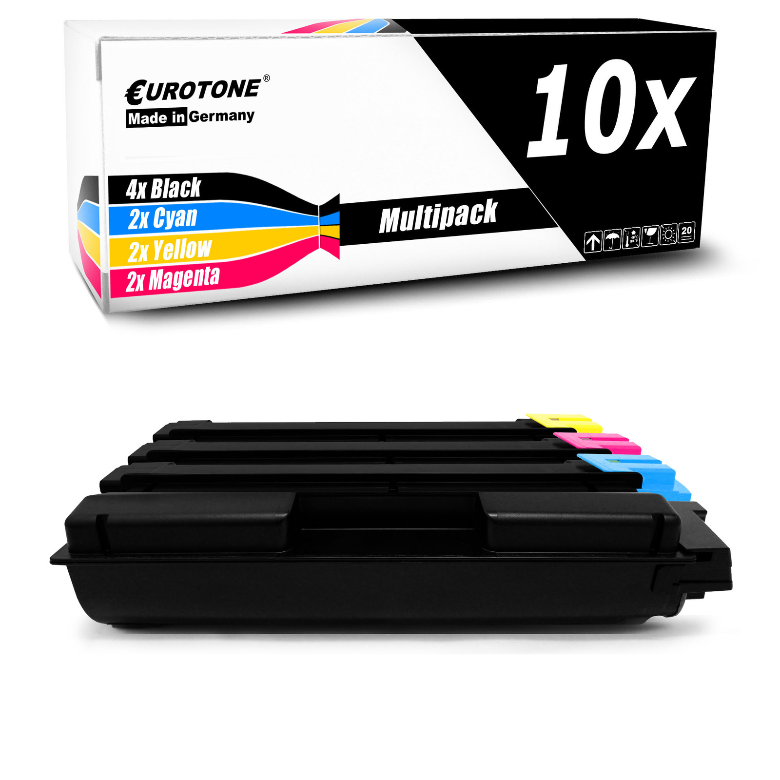 10x Eurotone Cartridge F Triumph-Adler P-c 3062 I MFP Per Ca. 6.000/8.000 Sides
