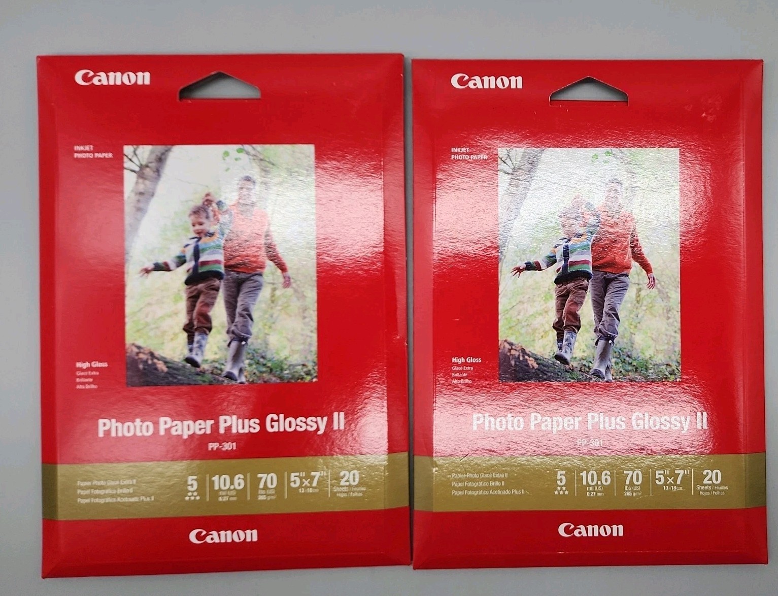 Canon Photo Paper Plus Glossy II Inkjet Photo Paper 5″ x 7 ” High Gloss