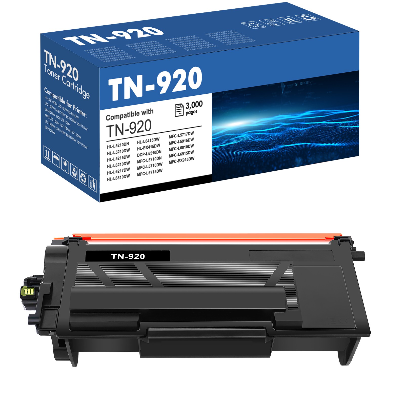 1PK TN920XL XXL UXXL Fits for Brother TN920 Toner HL-L5210DW L6210DW MFC-L5715DW