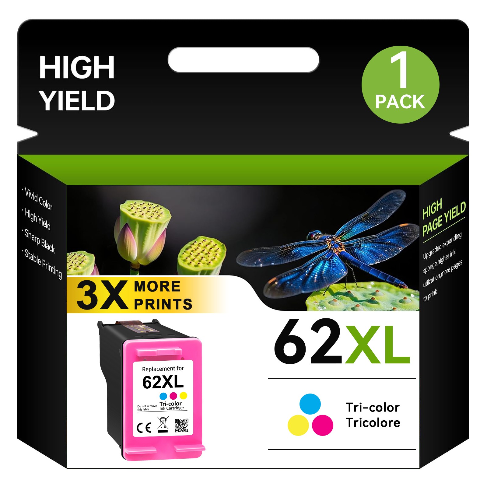 62 XL XXL Ink Cartridges For HP Ink 62XL Envy 7640 5540 5660 5740 8000 Printer