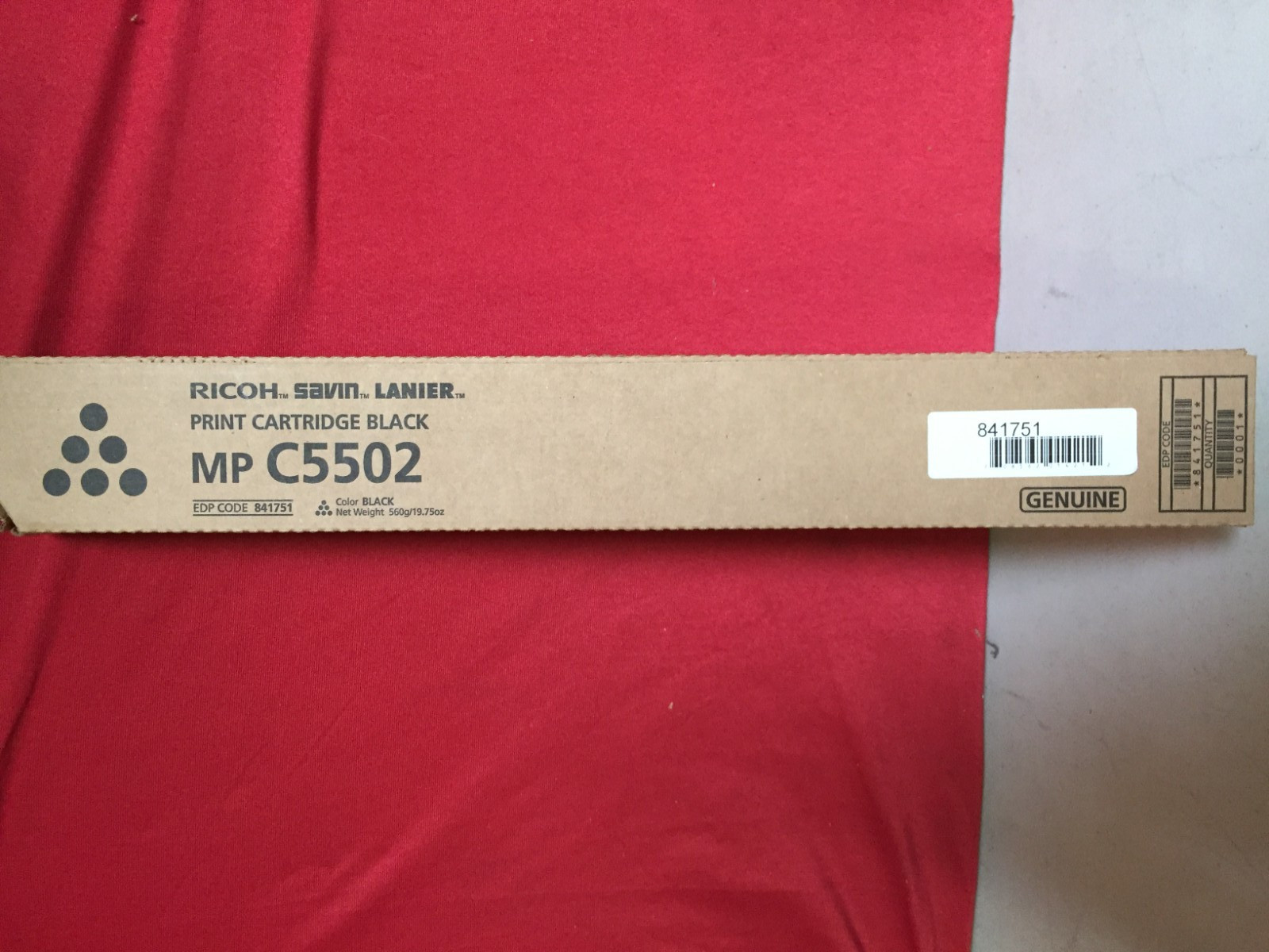 Ricoh 841751 Black Toner MP C5502 Genuine Genuine Sealed Boxed