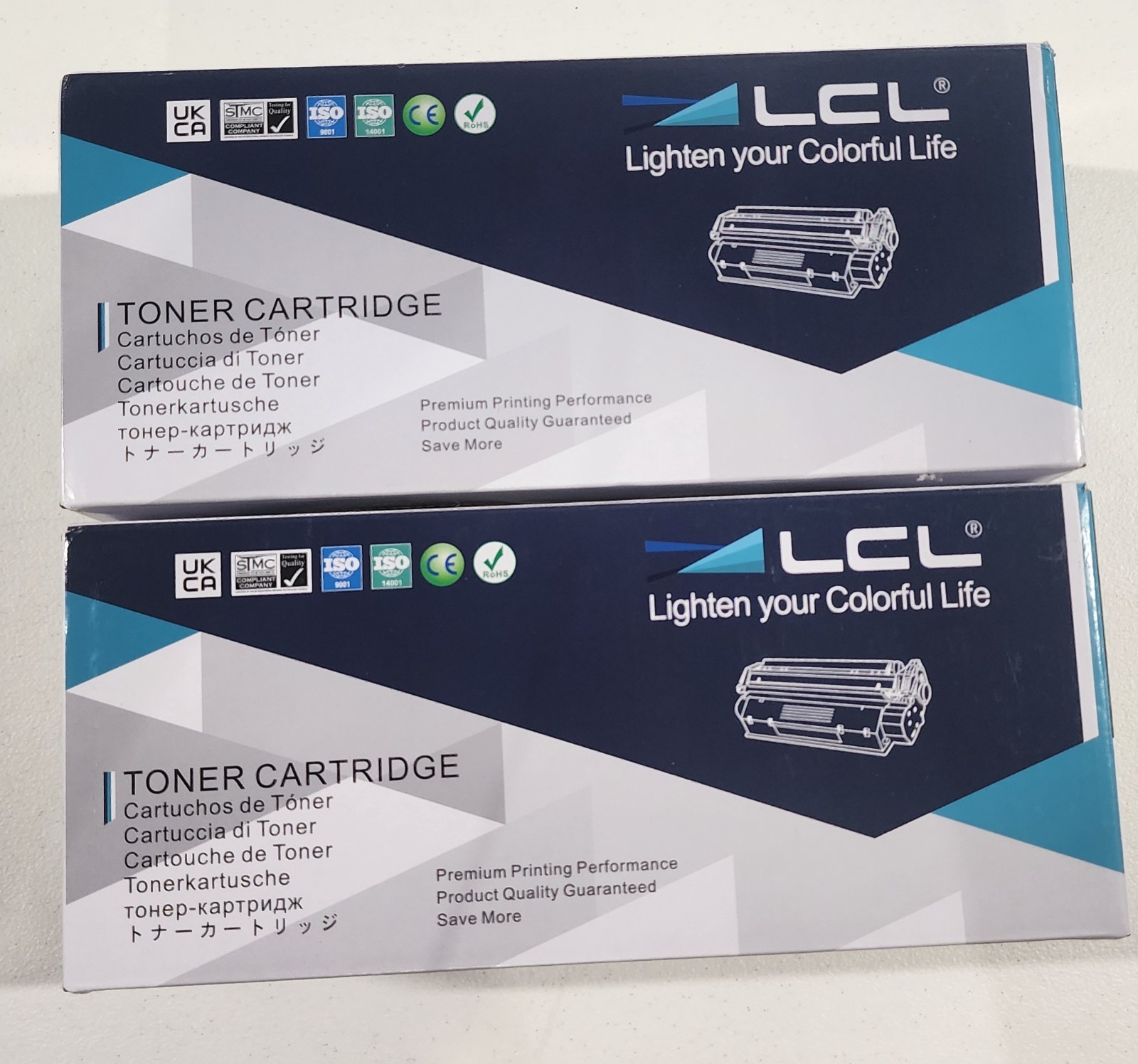 LCL Toner Cartridge B405 Black – 2 Pack. 1 Sealed, 1 Open Box