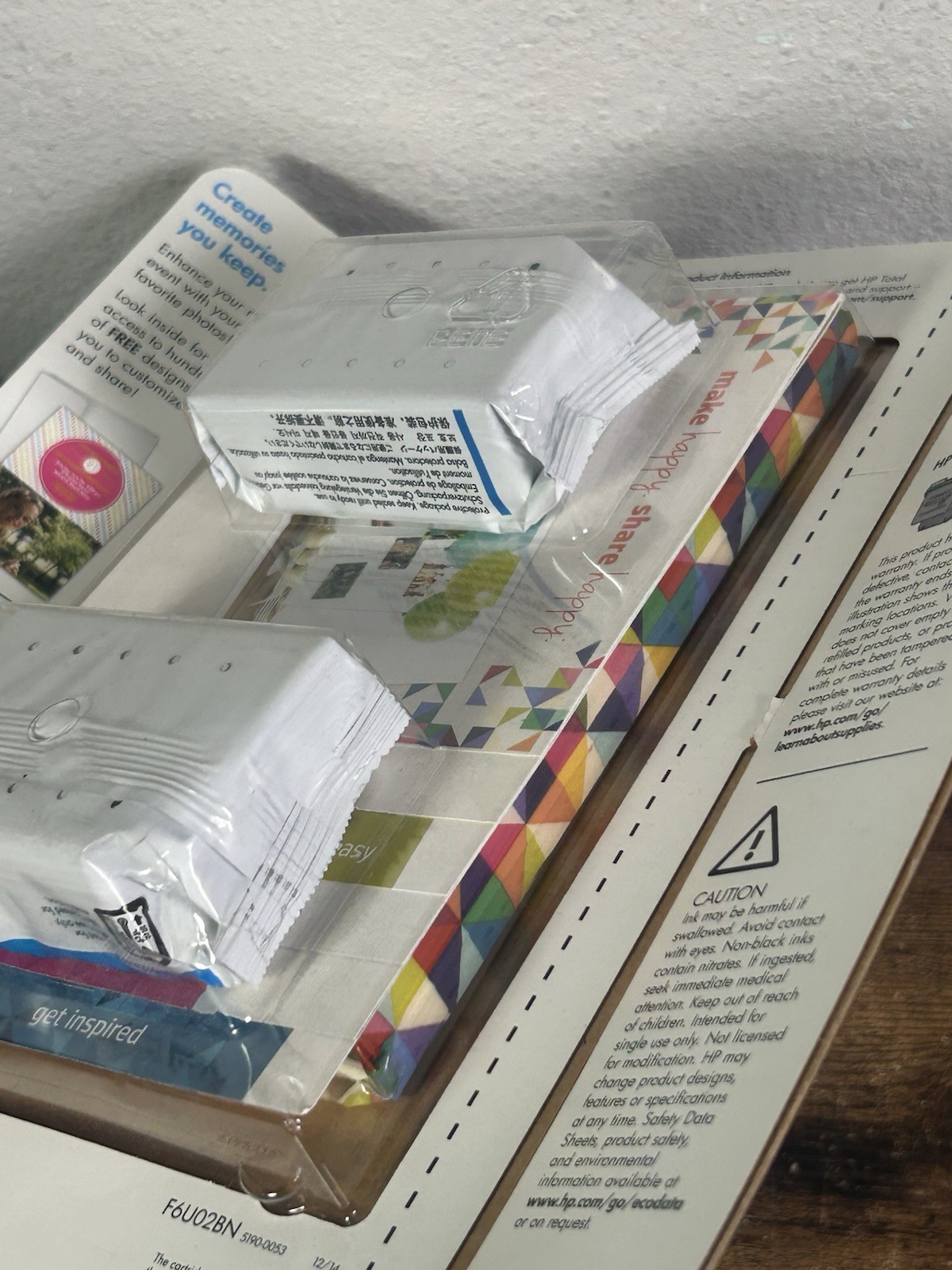 HP 62XL Black & Color Ink Set + Paper – Genuine Retail Box