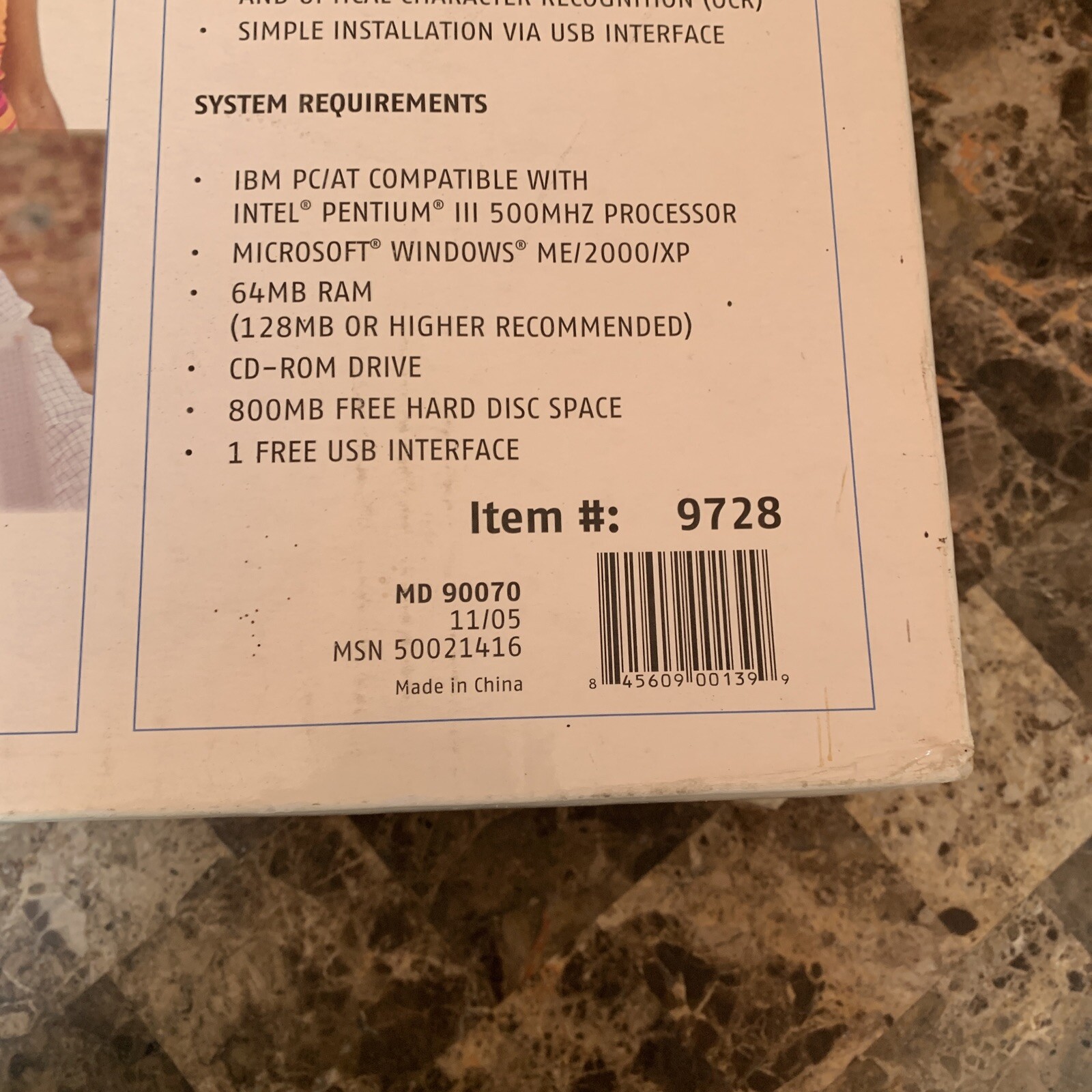 Medion USB Color Flatbed Scanner Optical Res 4800 x 9600 DPI Single Pass