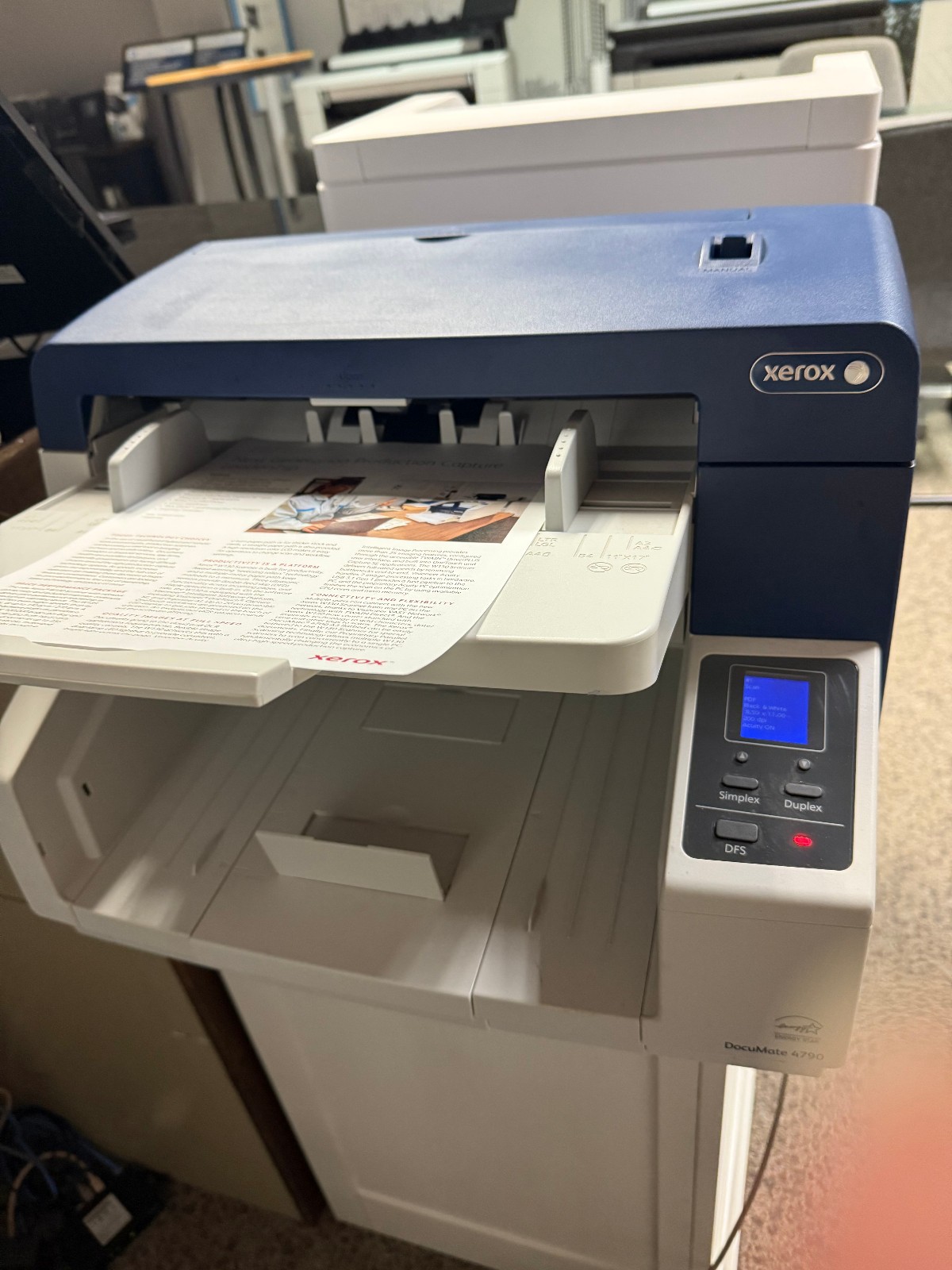 Xerox Documate 4790 Color Duplex Document Scanner – 81K scans