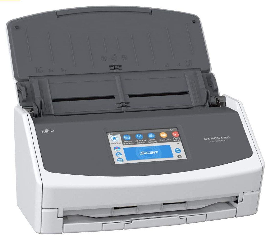 Fujitsu ScanSnap ix1500 Color Duplex Document Scanner with Touch Screen White