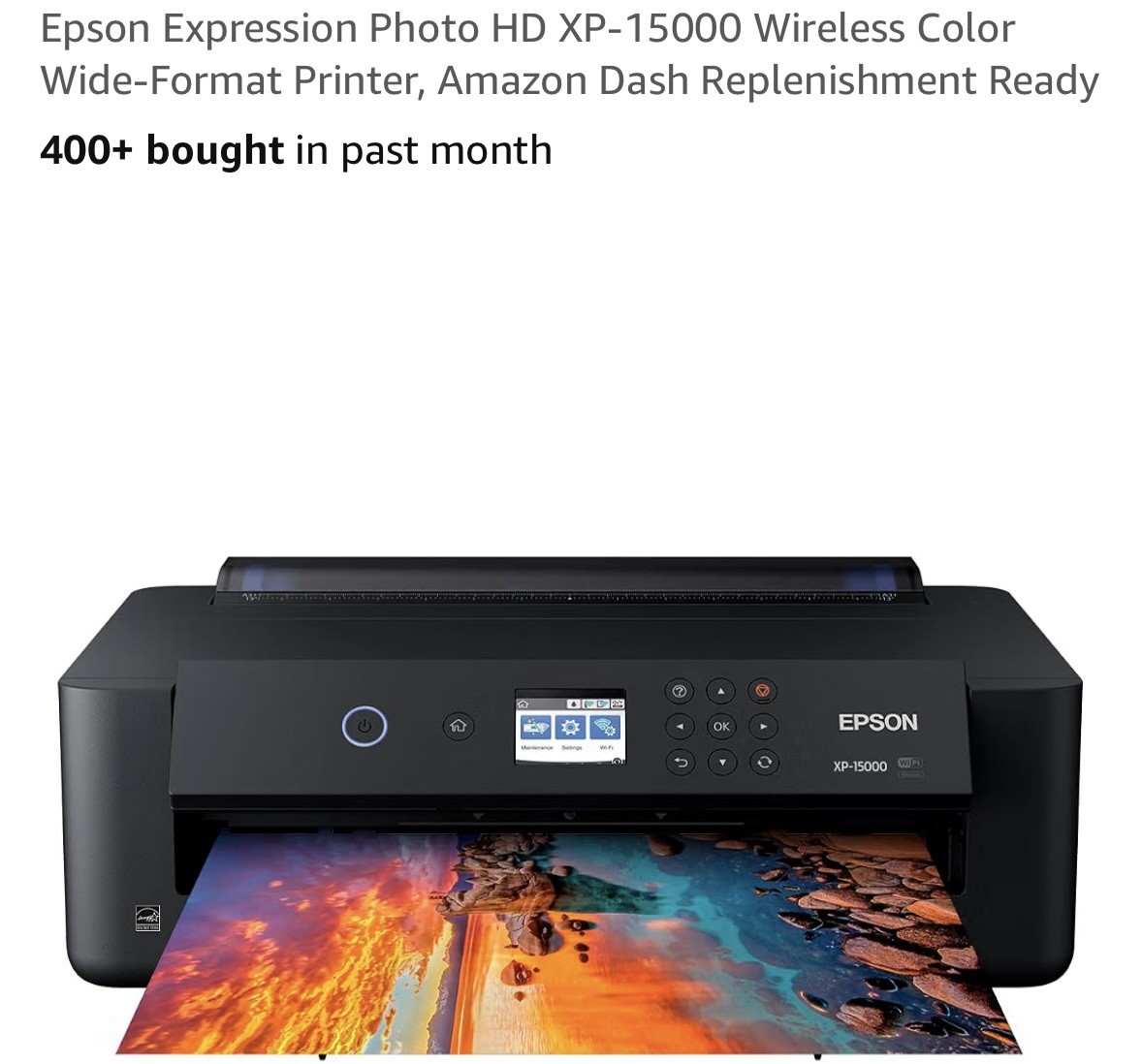 EPSON EXPRESSION PHOTO HD XP-15000 WIRELESS COLOR INKJET PRINTER, NEW IN OPENBX