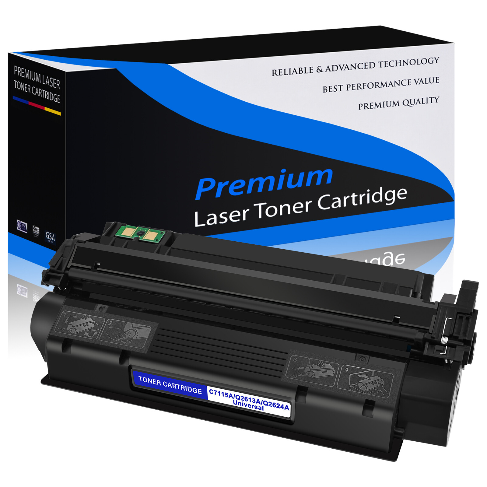 for HP Toner Cartridge LaserJet C7115A 15A 1000 1005W 1200 1200n 1200se 1220