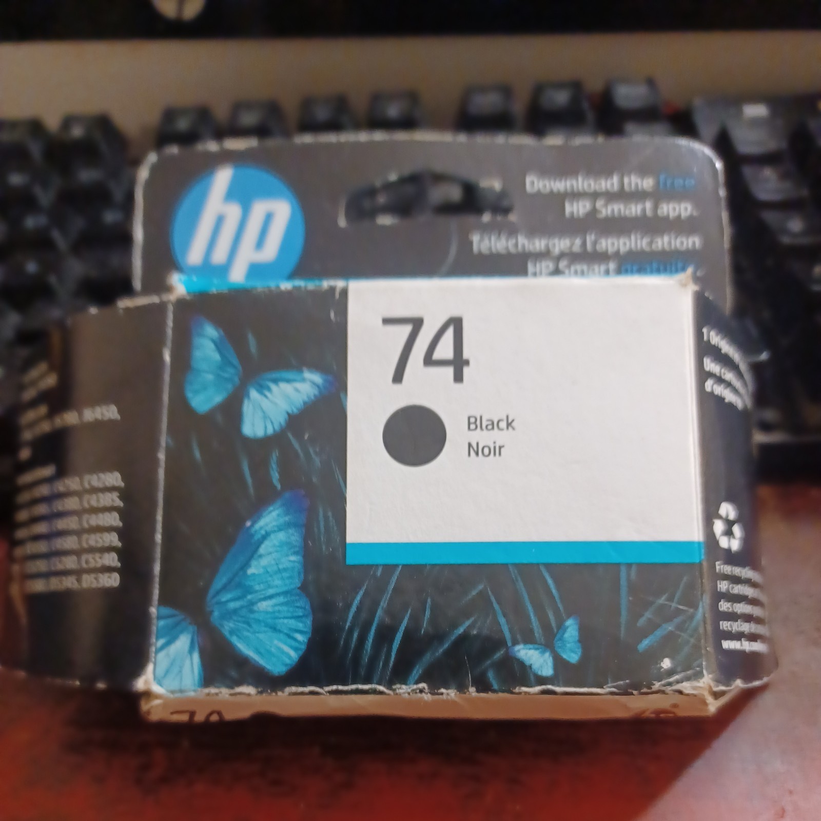 HP 74 – Black ink cartridge – Exp 12/2026