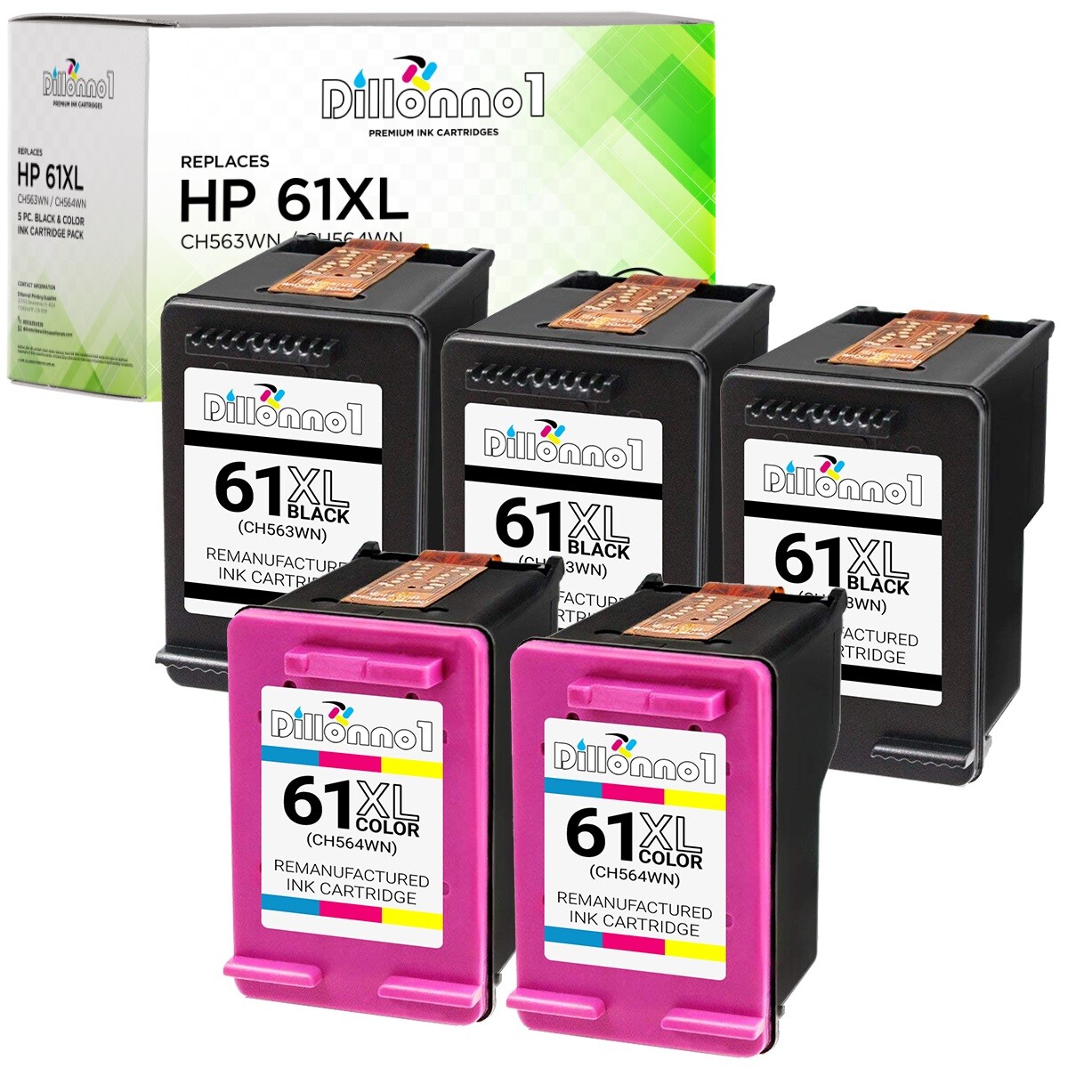 For HP 61XL Ink Cartridges For HP ENVY 4500 4501 4502 4504 5530 5531 5535