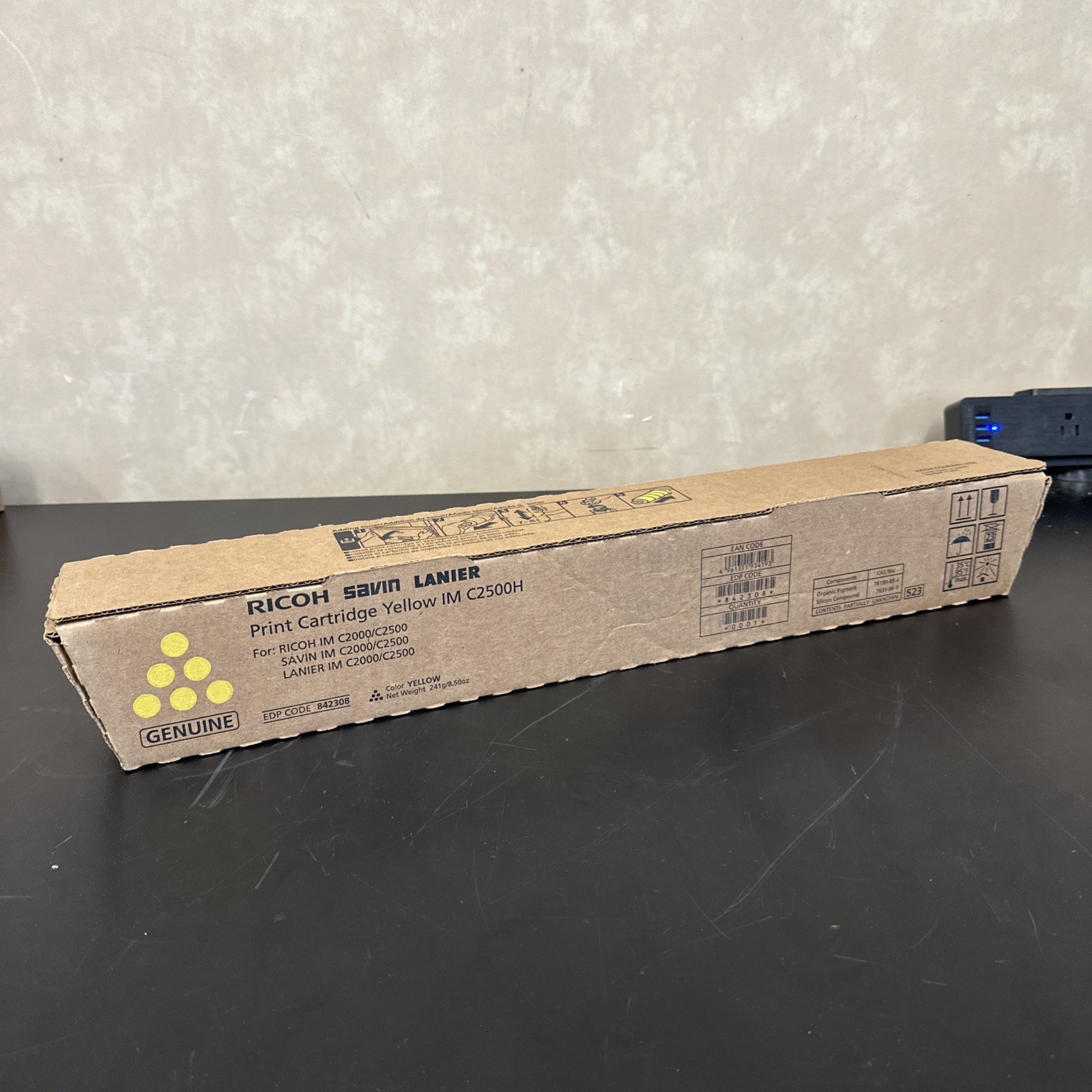 Ricoh IM C2500H 842308 Yellow High Yield Toner Cartridge Genuine New Sealed Box