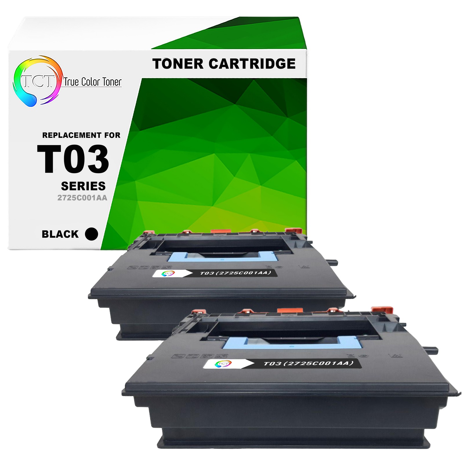 2PK TCT Compatible T03 2725C001AA For Canon imageCLASS X LBP186 Toner Cartridge