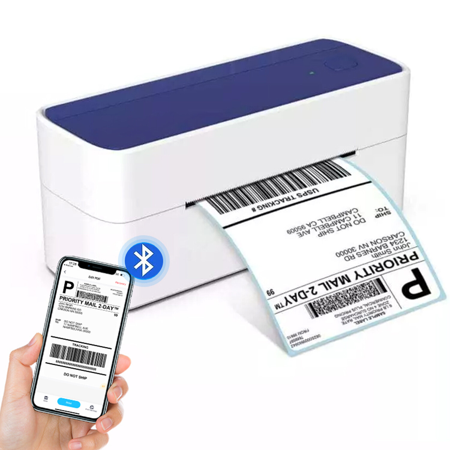 Bluetooth Shipping Label Printer – Commercial Grade Thermal Label Printer Lot
