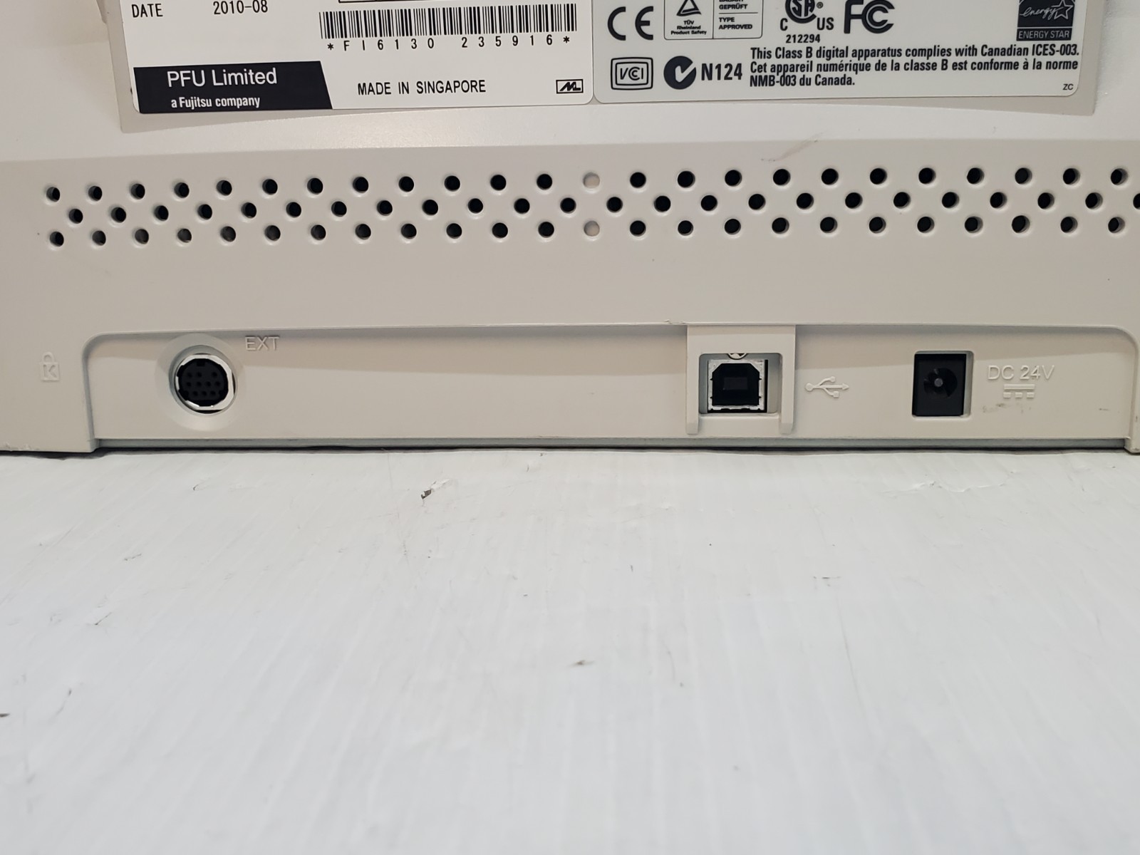 Fujitsu fi-6130 Color Duplex Document Scanner No AC Adapter TESTED GOOD no Trays