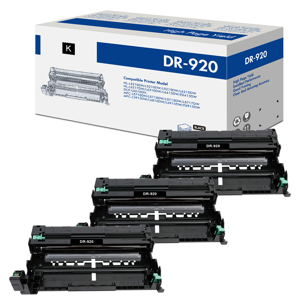 3 PK DR920 DR-920 Drum Unit Fits for Brother HL-L6415DW HL-L6210DW HL-EX415DW