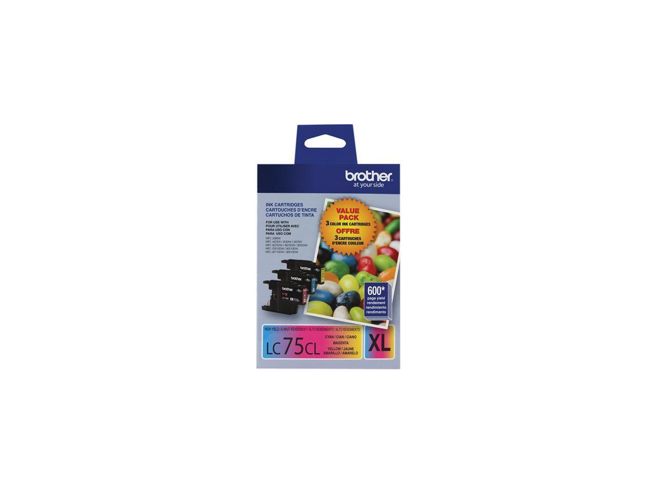 Brother LC753PKS High Yield Innobella Ink Cartridge – Combo Pack – Cyan/Magenta/