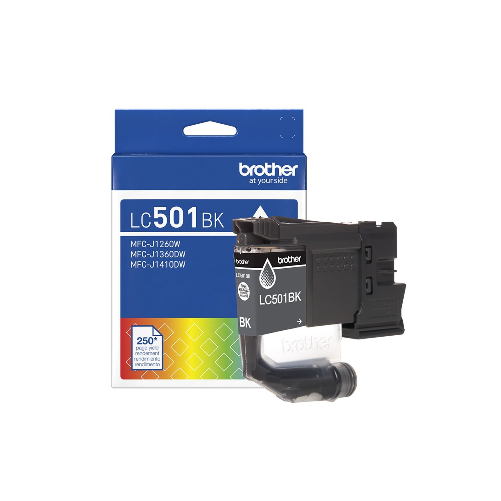 Brother Genuine LC501BK Standard Yield Black Ink Yield,