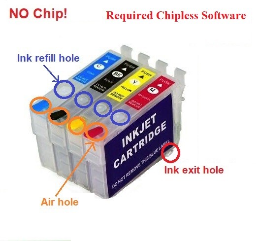 232XL Alternative No Chip Refillable Cartridge for WF-2930 WF-2950 XP-4200