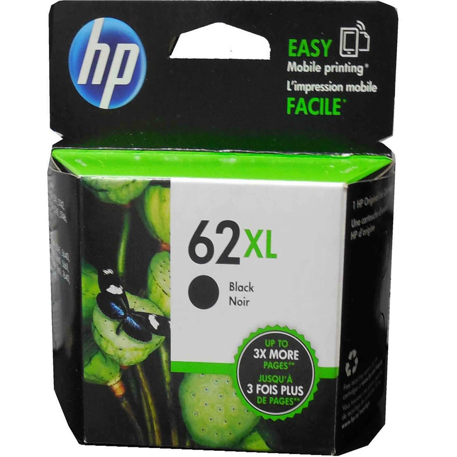 HP 62XL High Yield Ink Cartridge C2P05AN 140 – Black new Exp Nov 2026