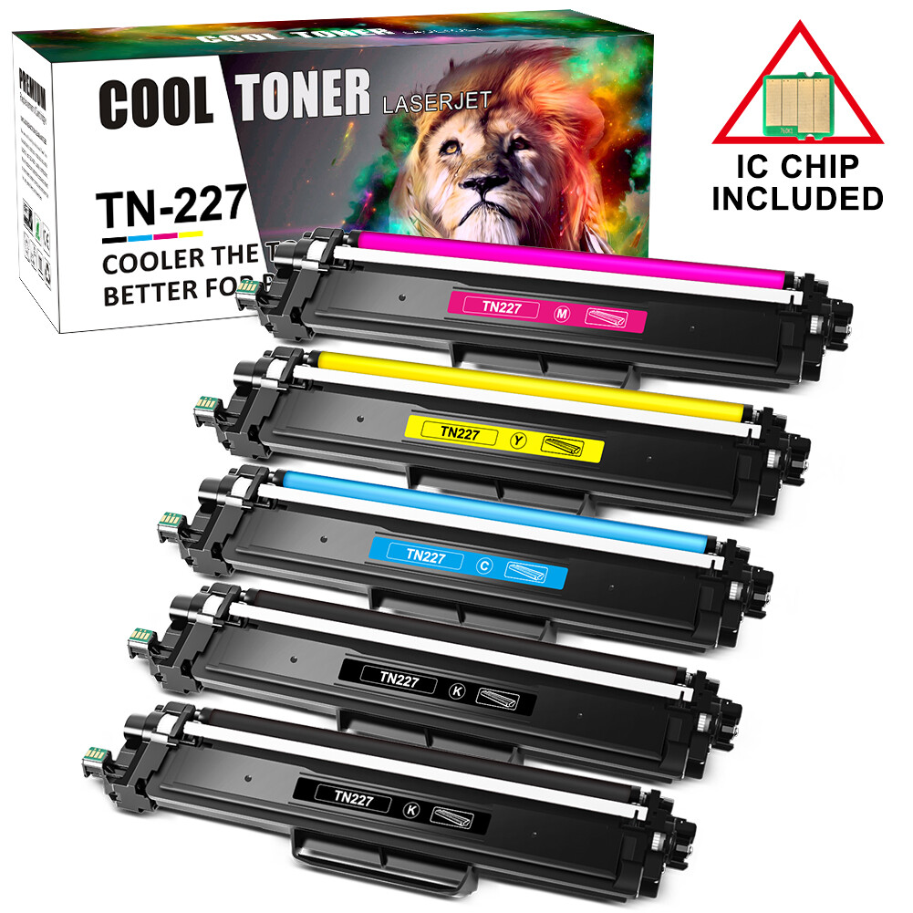 5PK Compatible For Brother TN223 TN227 Toner MFC-L3770CDW HL-L3270CDW L3290CDW