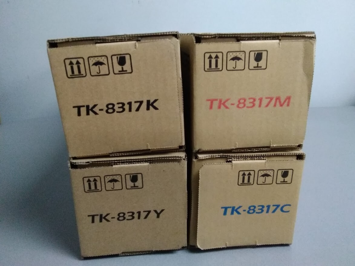 Kyocera TK-8317 OEM Toner Set, B/C/M/Y, TASKalfa 2550ci