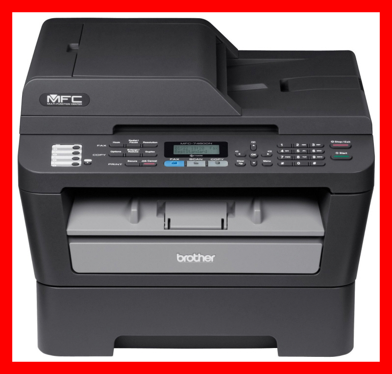 BROTHER MFC-7460DN Printer w/ NEW Toner & NEW Drum! COMPLETE! CLEAN! FAST Ship!