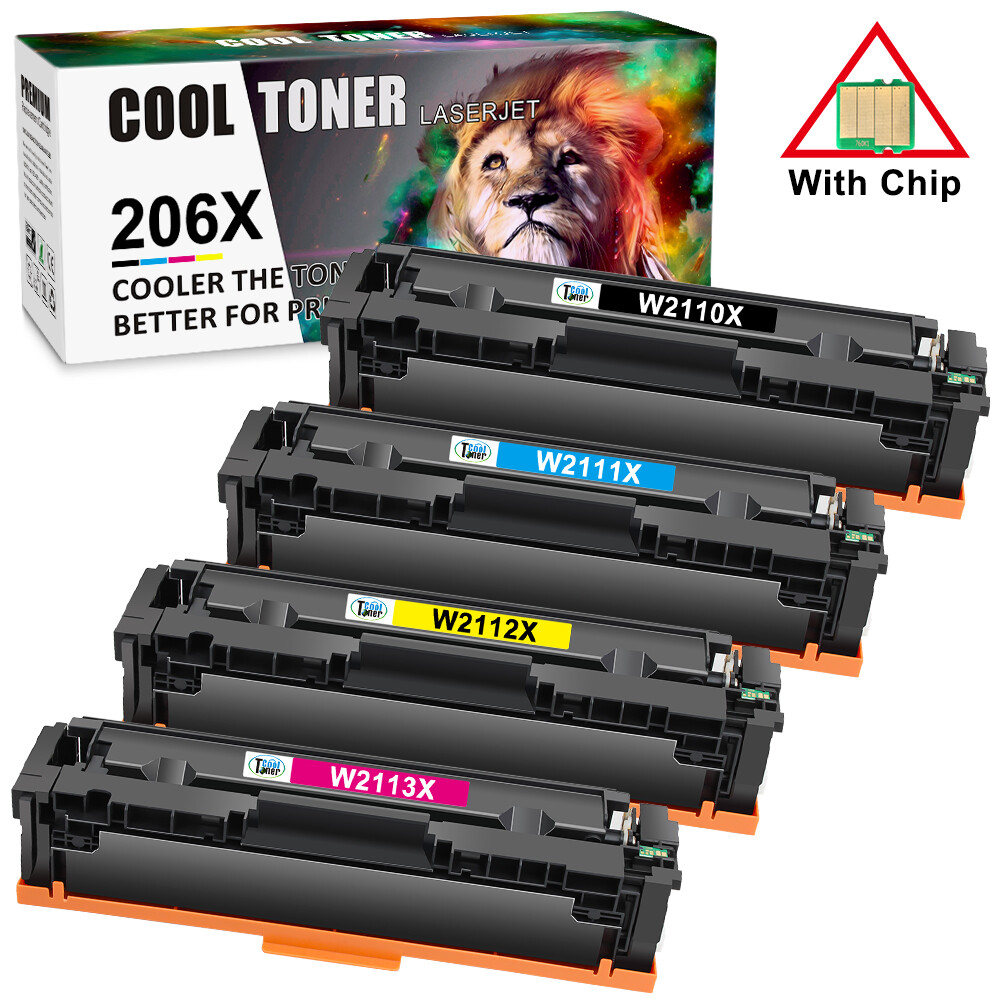 W2110A For HP 206A 206X Toner W2110X Laserjet Pro MFP M283cdw M283fdw Lot