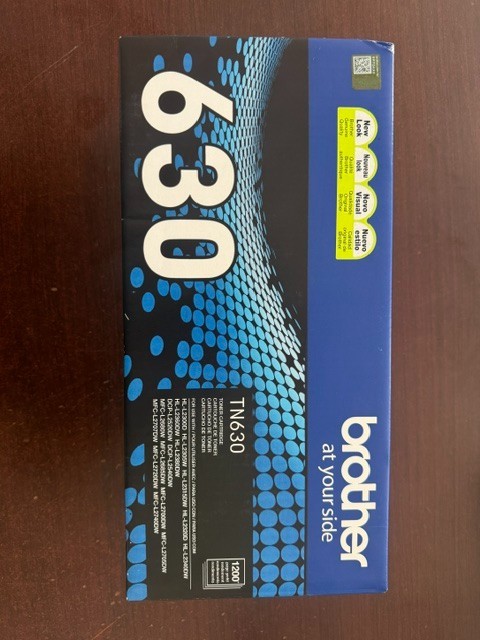 Genuine Brother TN630 New Original Standard Black Toner Cartridge 1200 Pages