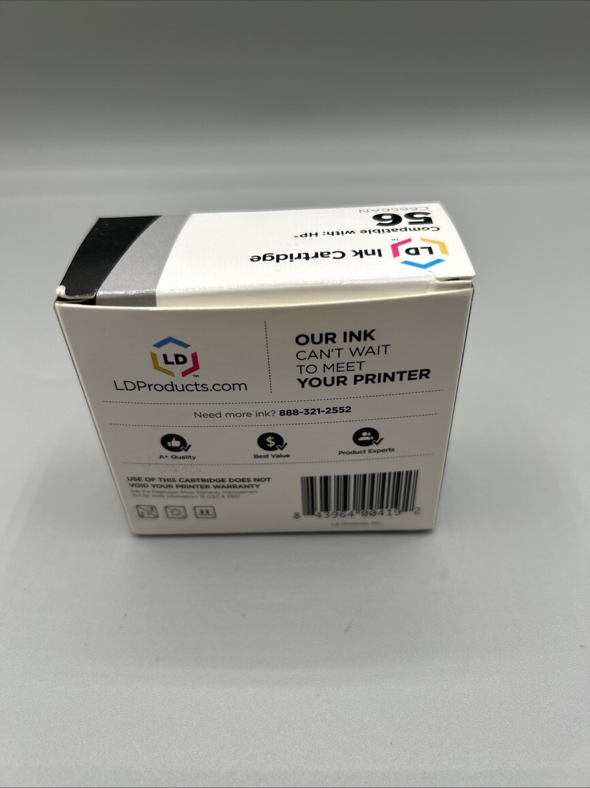 LD Products Compatible with HP 56 C6656AN Pack of 1 Black Ink Cartridge