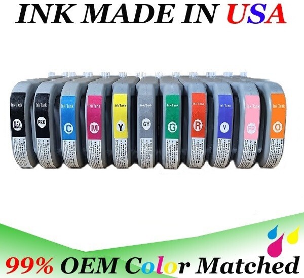 Pack 8 PFI-2700 Ink Tank Cartridge fit canon PFI2700 IPF GP-2000 GP-4000