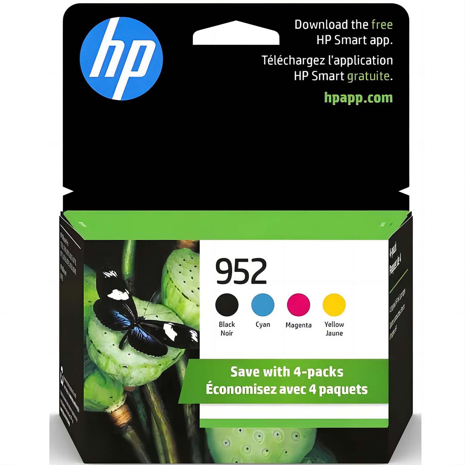 HP 952 Black Cyan Magenta Yellow Ink Cartridges 4PK Works with OfficeJet 8702