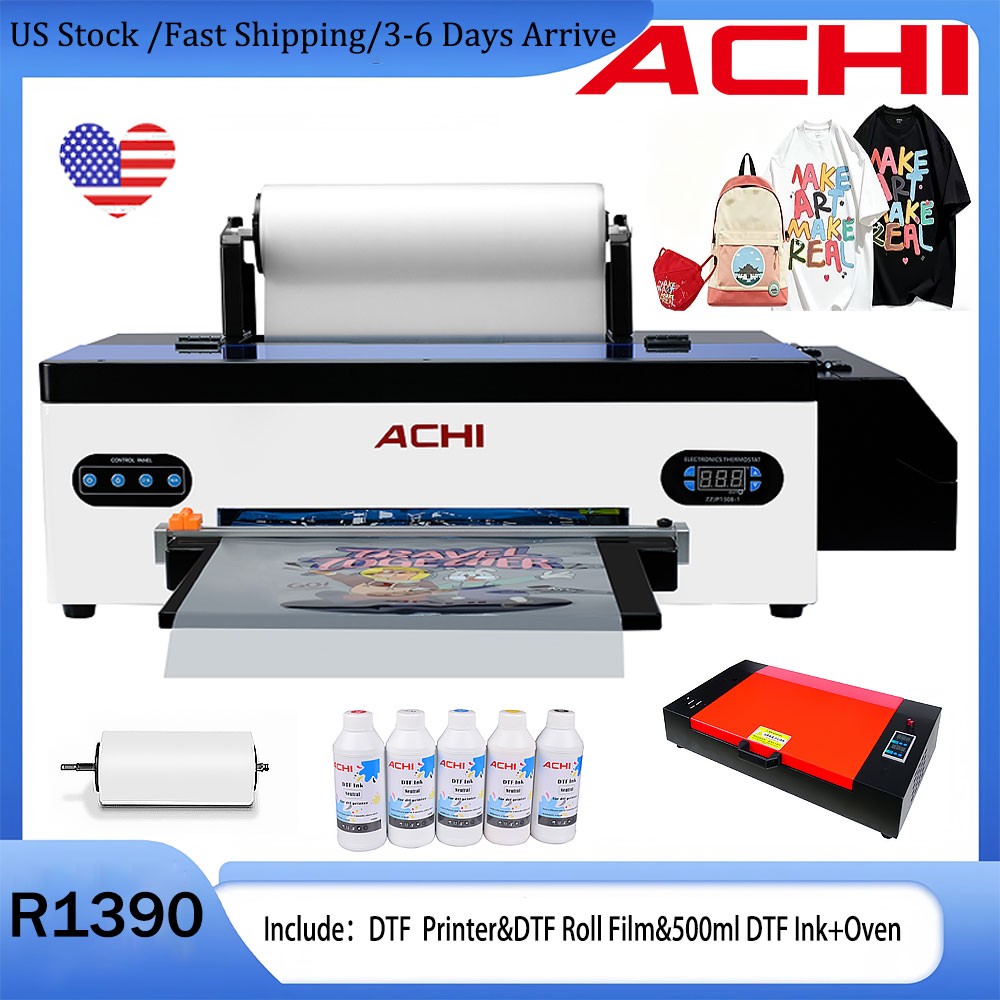 DTF A3 Printer Direct to Trasnfer Film Tshirt Printing Epson R1390 Head&Oven&Ink