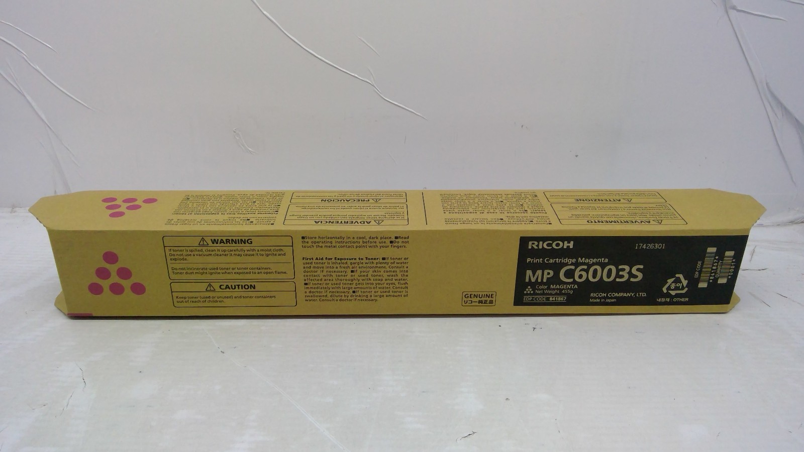 Genuine Ricoh MP C6003S Magenta Toner Cartridge 841867 841851