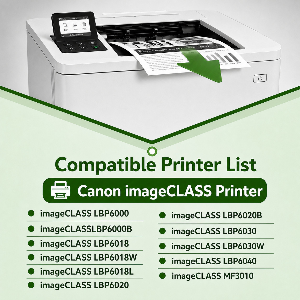 2-Pack Canon 125 Compatible Black Toner Cartridge for MF3010 LBP6000 LBP6030w