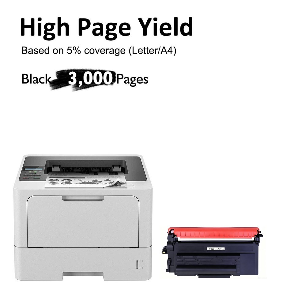 4PK TN920 For Brother TN920 Toner Cartridge Compatible Standard Yield HL-L6415DW