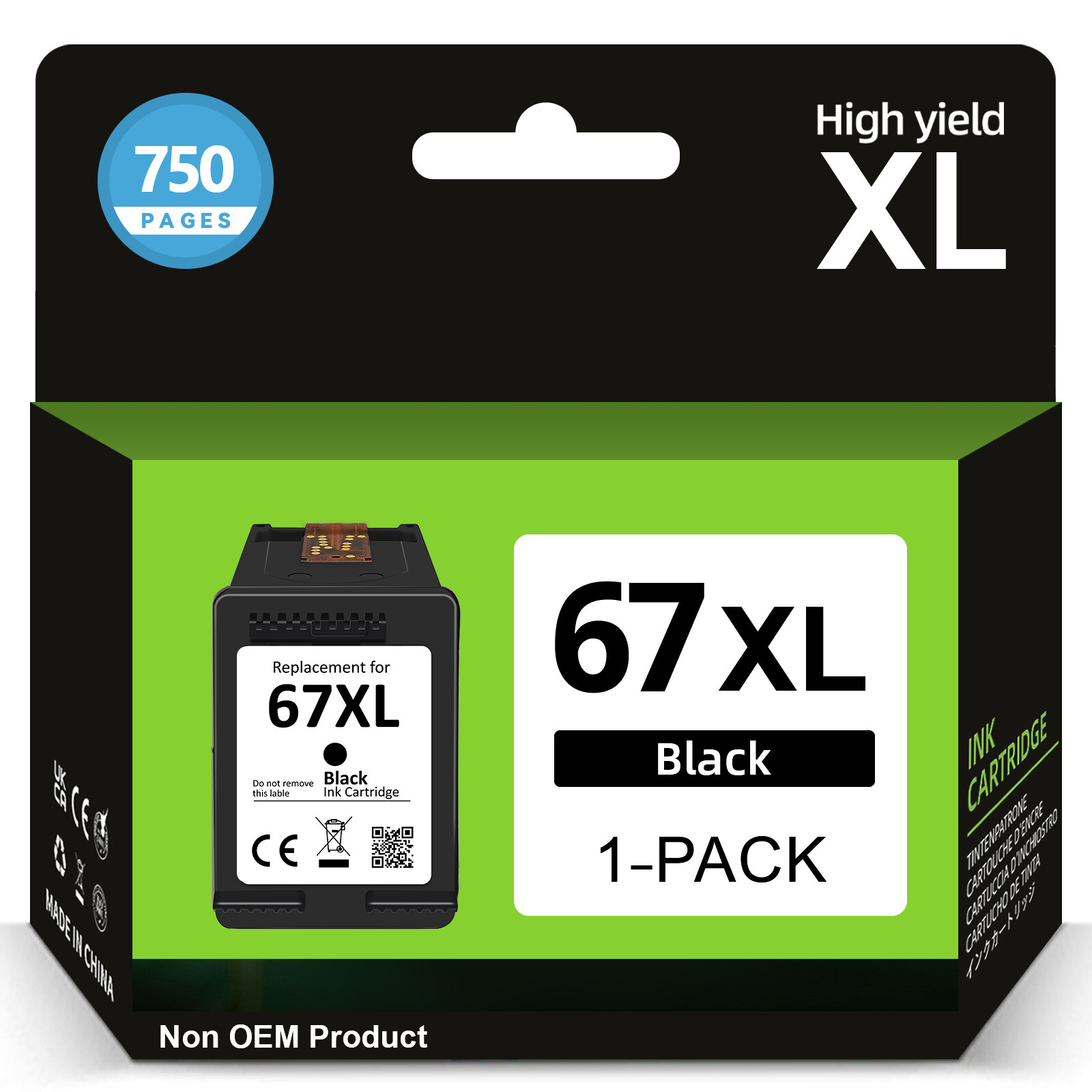 67 XL Ink Cartridge for HP 67XL Ink Envy 6000 6052 6458 6075e Deskjet 2720e 4155