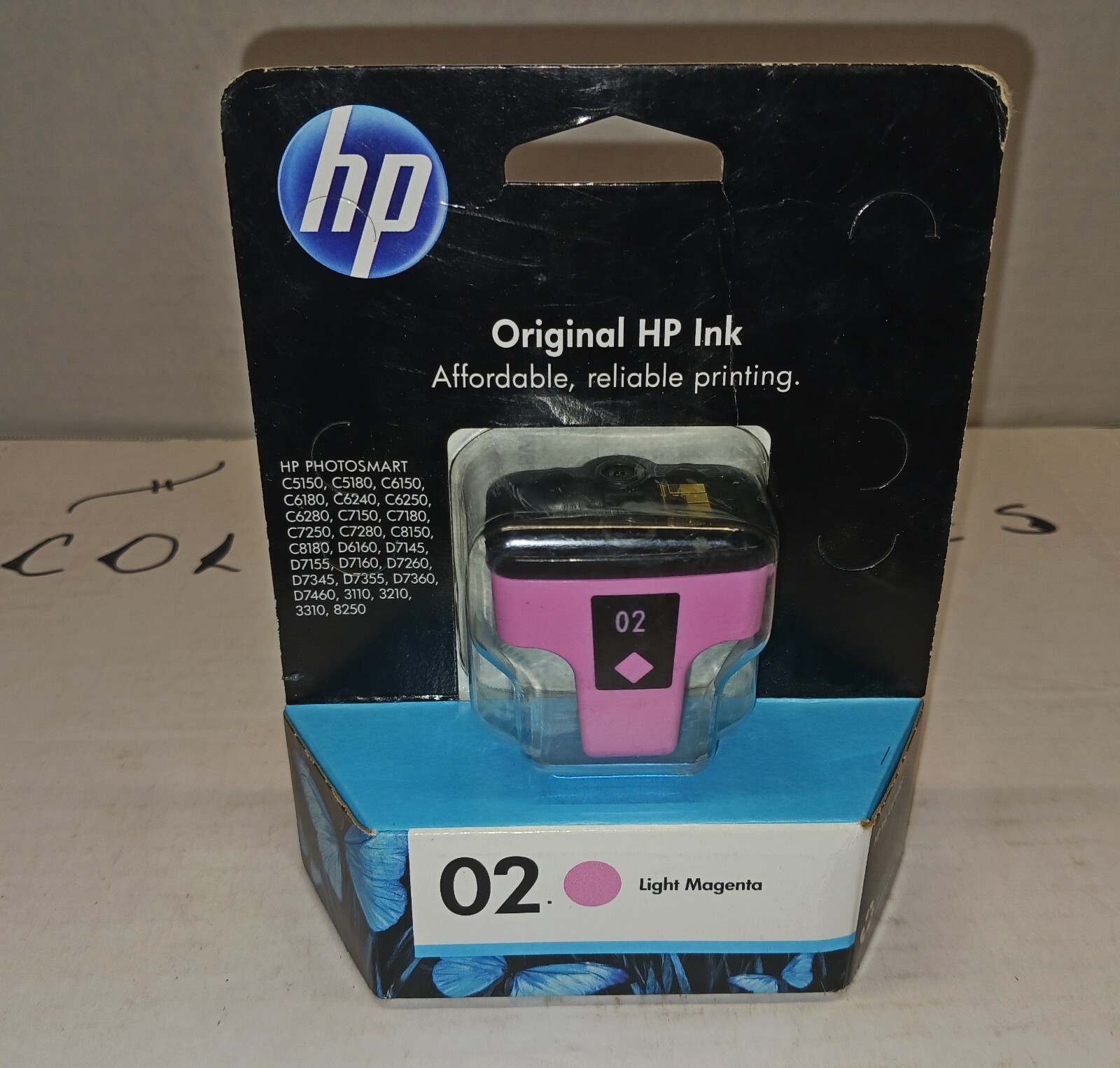 HP 02 Ink Cartridge – Light Magenta – exp 9/2012 **NEW IN PACKAGE**