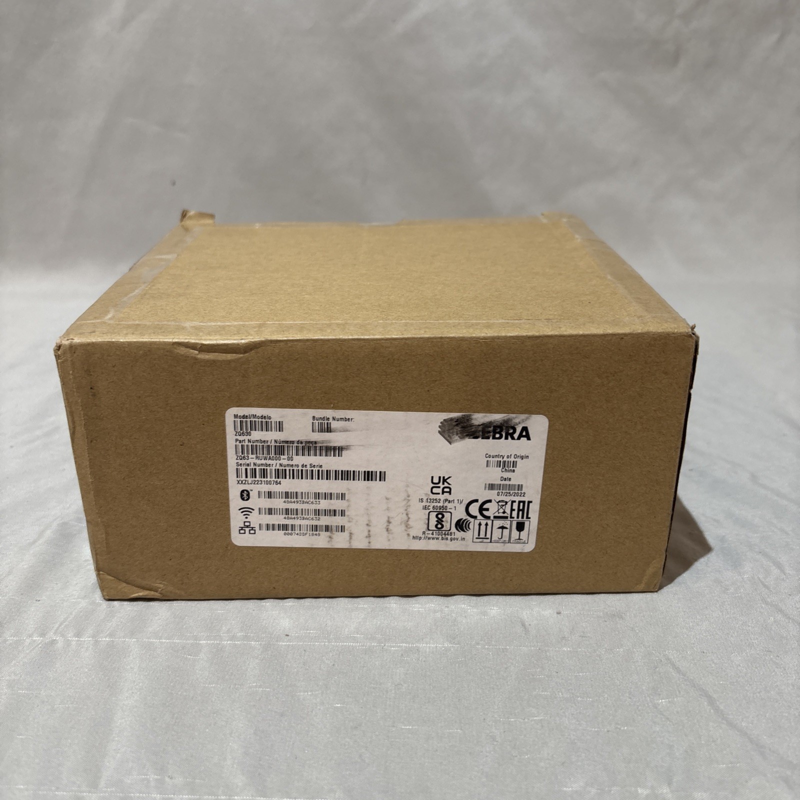 Zebra ZQ630 Mobile Barcode Label Printer | Wireless Bluetooth and WiFi.