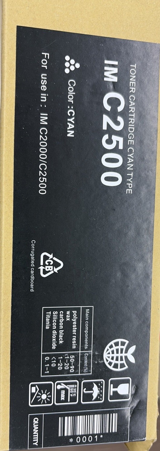 IM C2000 IM C2500 Compatible Toner for Ricoh 842307 842308 842309 842310