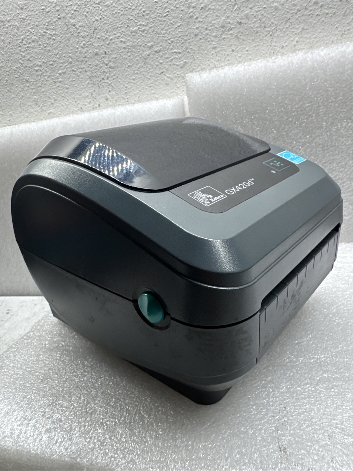 ZEBRA GX420D USB Direct Thermal Label Printer Missing Cables So UNTESTED ITEM