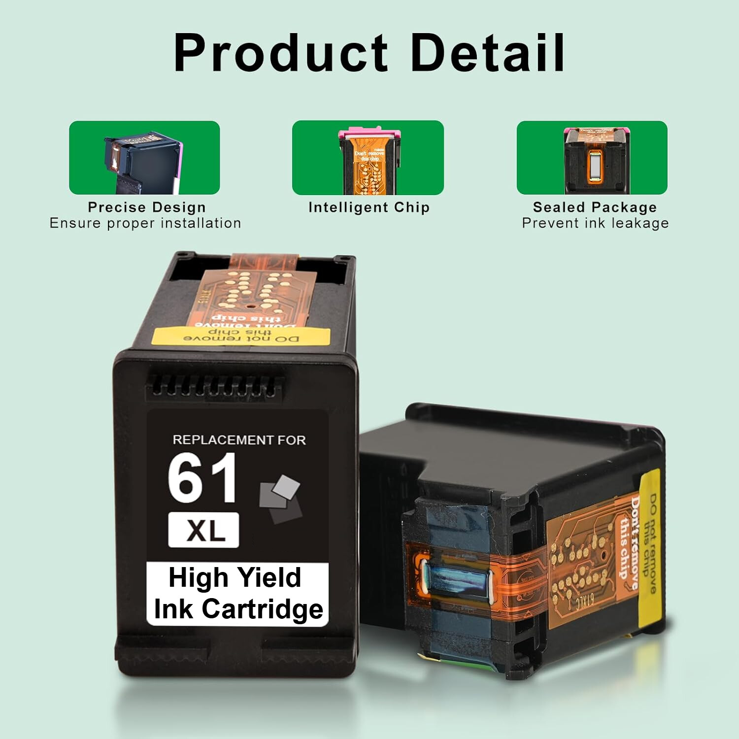 61-XL 61XL Ink Cartridges For HP Deskjet 2050 2510 2512 2514 3000 3050 3050A