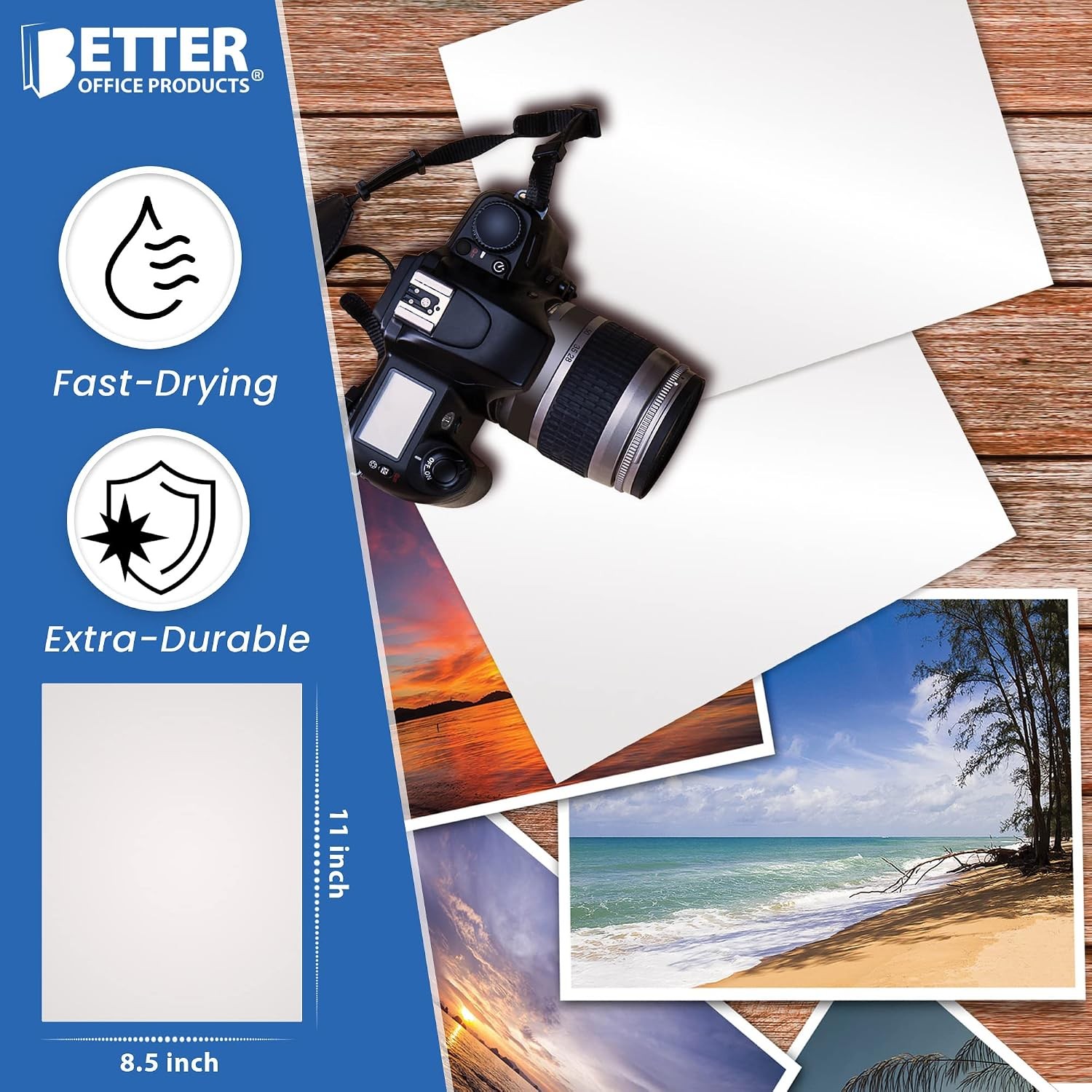 Glossy Photo Paper 8.5 x 11 Inch 200 gsm Photo Printing Paper 100 Sheets