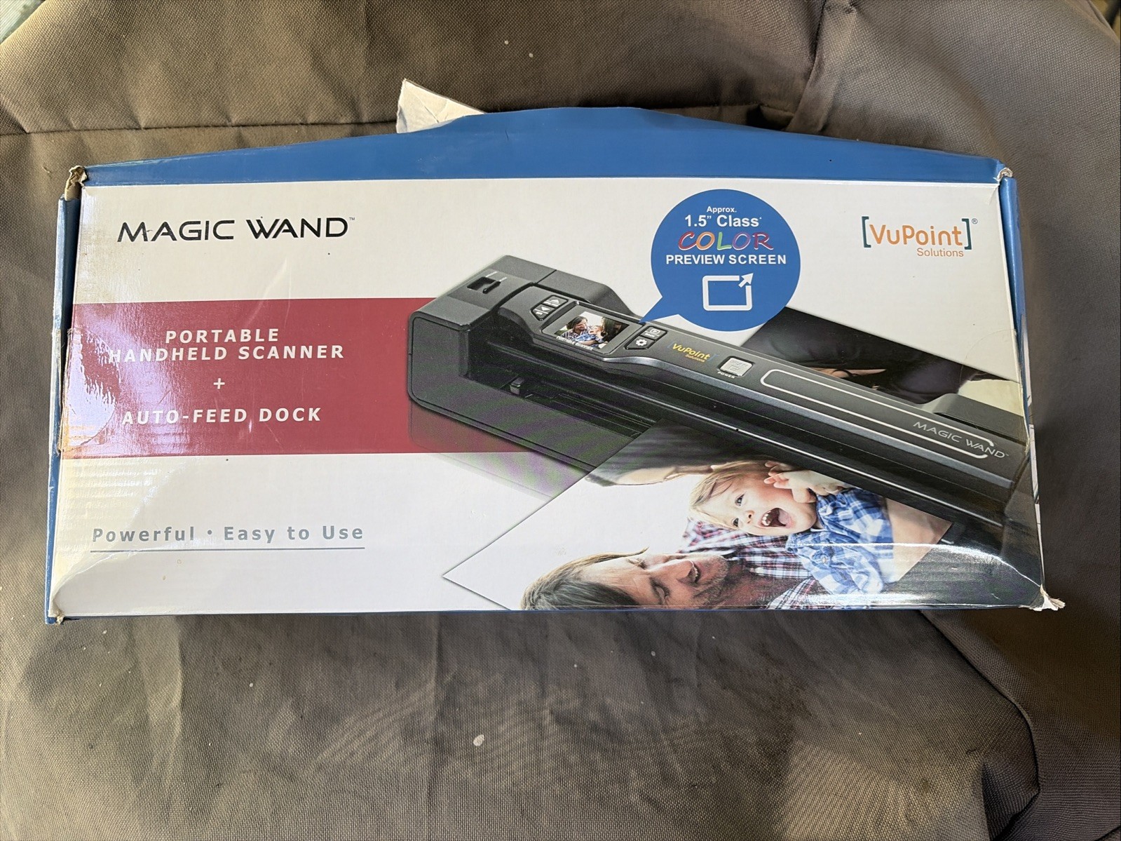 VuPoint Magic Wand Portable Scanner/ Auto-Feed Dock PDSDK-ST470-VP New Open Box
