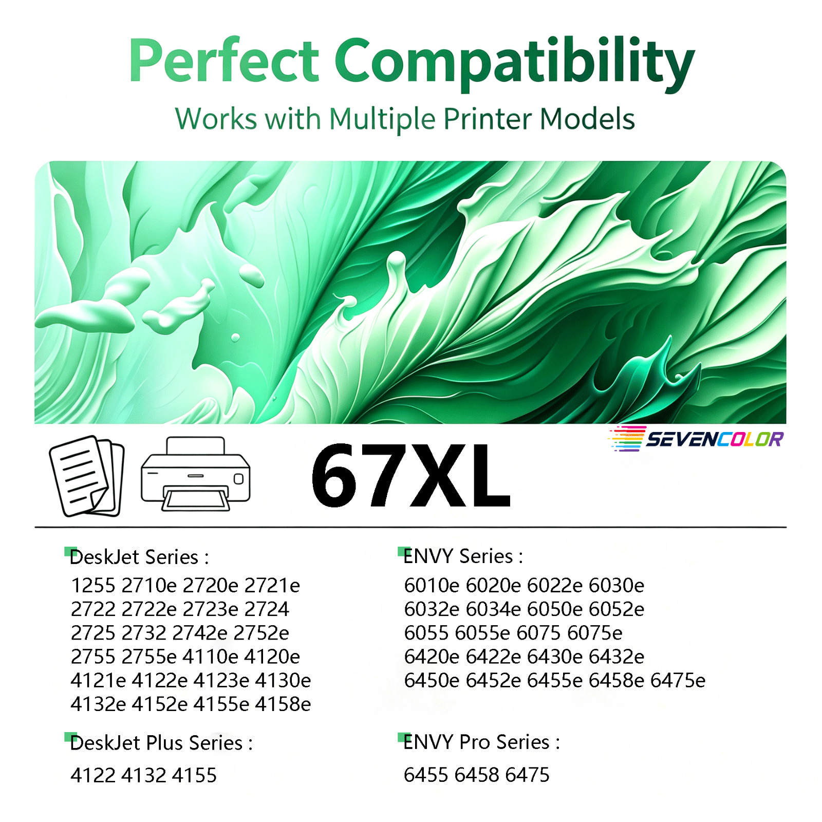 67XL Black and 67XL Tri-Color High-Yield Ink Cartridge 2 Pack