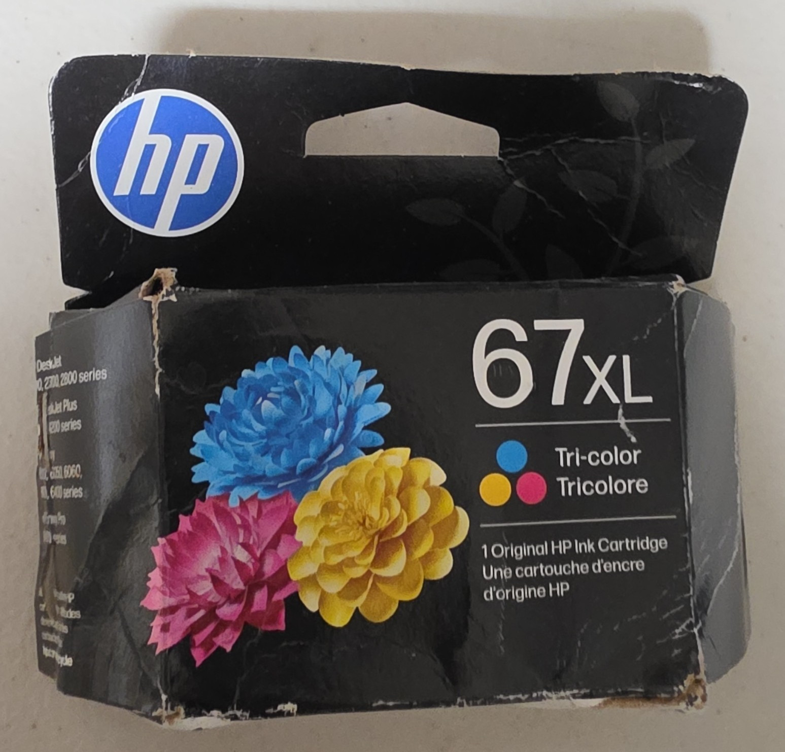 HP Genuine Original 67XL Tri-Color Inkjet Ink Cartridge for HP Printers New