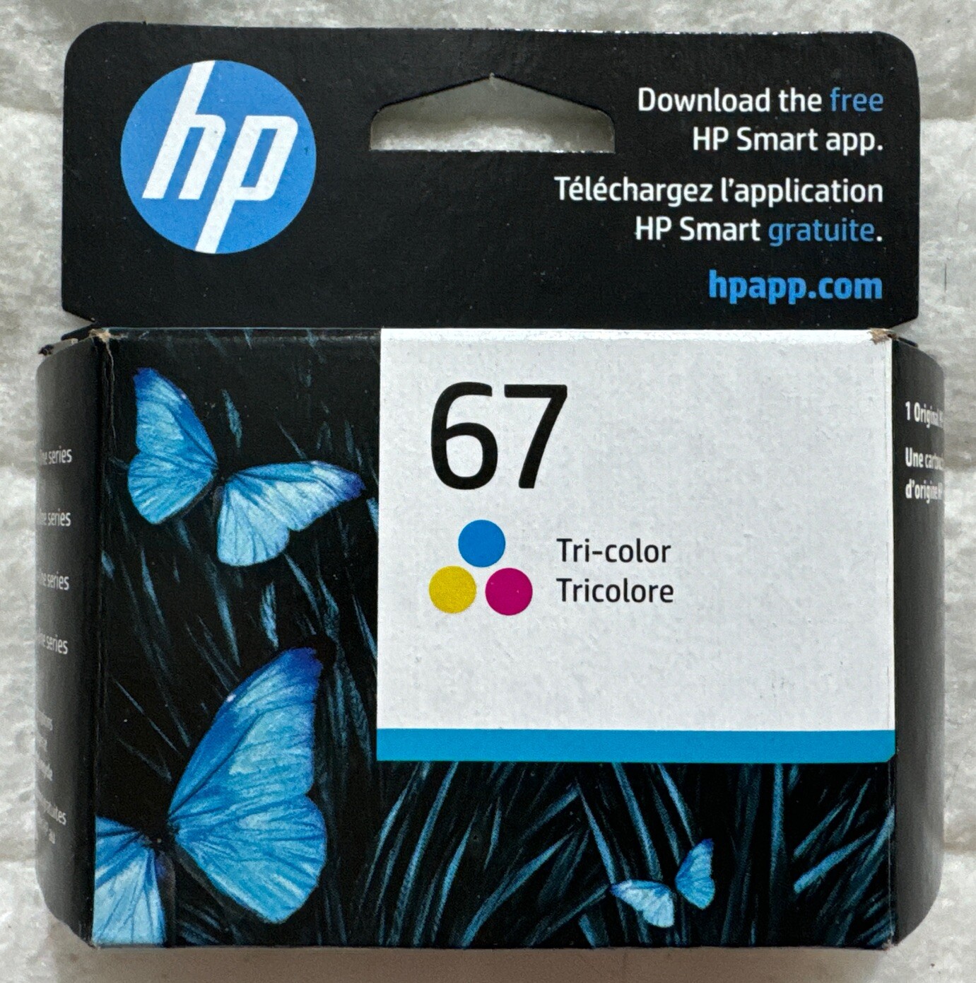 HP 67XL Black & Tricolor Ink Set 3YP30AN 3YM57AN 3YM58AN Exp 2025+ Retail Box