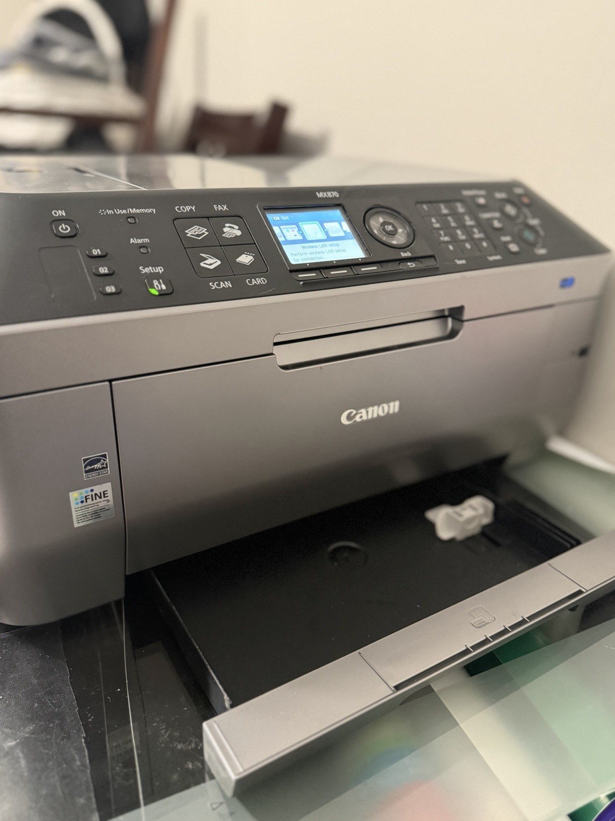 Canon PIXMA MX870 Color Inkjet All-in-One Printer Copy Scan Fax (Tested Working)